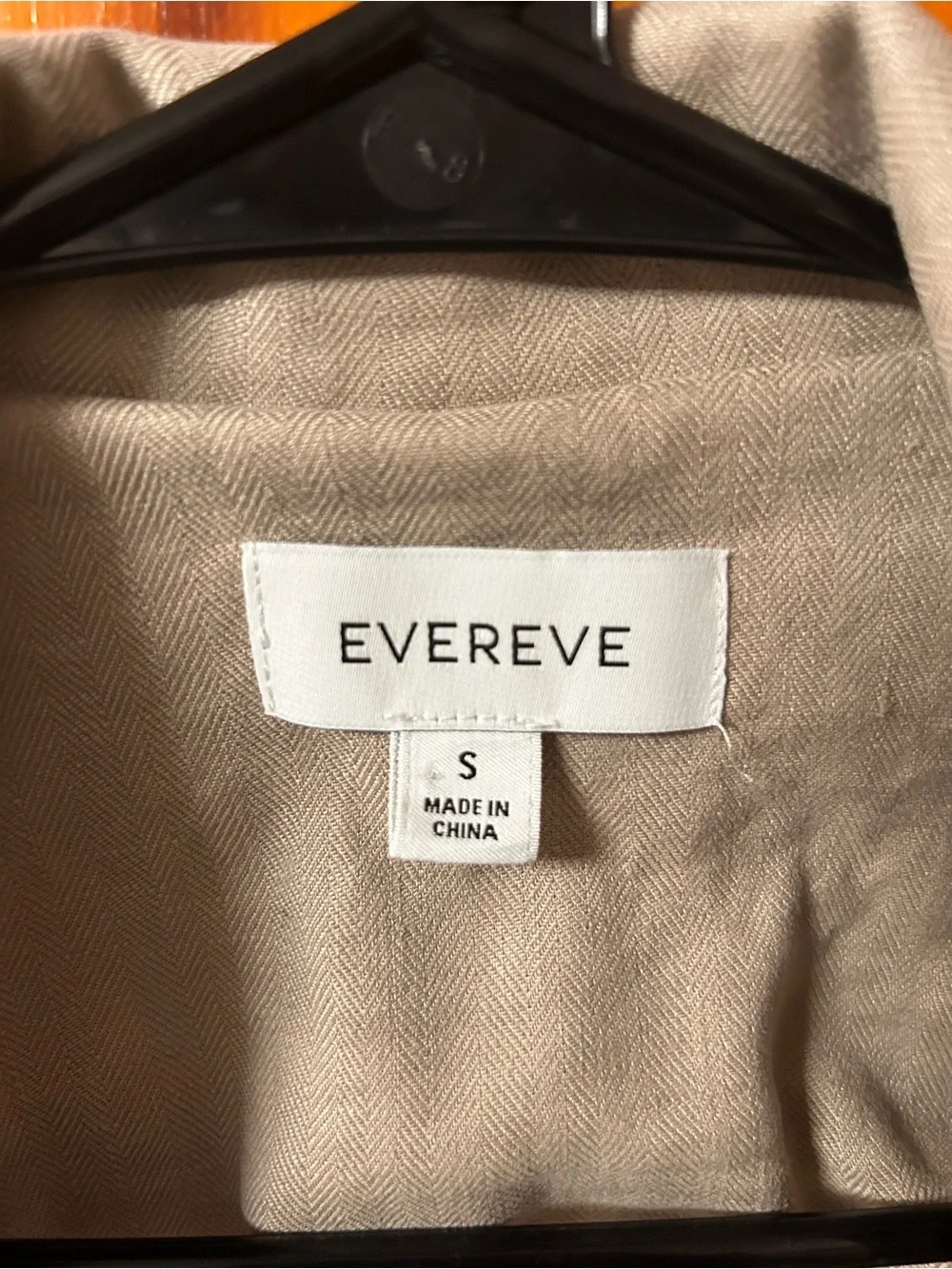 Evereve Beige Double-Breasted Blazer